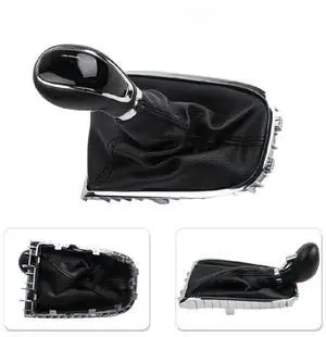 Shift Knob Black ABS+PU Leather Shift Knob Black ABS+PU Leather