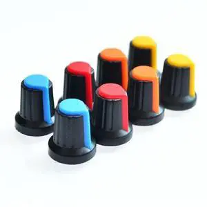 FOR 10Pcs plastic potentiometers knobs Knob for single double potentiometers FOR 10Pcs plastic potentiometers knobs Knob for single double potentiometers