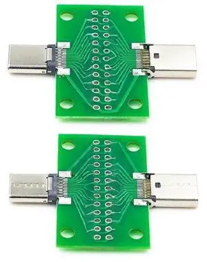 FOR Type-c Double-sided front and back pins of the test board 24P bus-to-female USB3.1 data cable conversion FOR Type-c Double-sided front and back pins of the test board 24P bus-to-female USB3.1 data cable conversion
