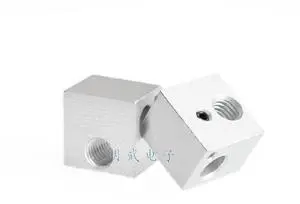FOR 3D Printer Accessories All-Metal 3D Hot End Heating Block Aluminum Alloy Sandblasting Oxidation Treatment 16 × 16 × 12 FOR 3D Printer Accessories All-Metal 3D Hot End Heating Block Aluminum Alloy Sandblasting Oxidation Treatment 16 × 16 × 12
