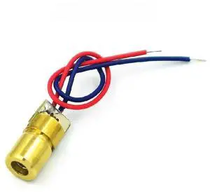 FOR 10pcs/lot 650nm 6mm 3V 4.5V 5V 5mW Adjustable Dot Diode Module Red Copper Head FOR 10pcs/lot 650nm 6mm 3V 4.5V 5V 5mW Adjustable Dot Diode Module Red Copper Head