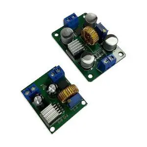 FOR 5A 75W DC-DC Buck Converter Adjustable Step Down Module 4-38V 1.25-36V High-Power Power Supply Module Voltage Regulator Module FOR 5A 75W DC-DC Buck Converter Adjustable Step Down Module 4-38V 1.25-36V High-Power Power Supply Module Voltage Regulator Module