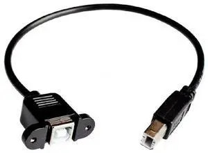 FOR High Speed 30cm USB 2.0 Type B Male to Female Right Angle Extension Cable Panel Mount for Printer with Screw Hole Data Cable FOR High Speed 30cm USB 2.0 Type B Male to Female Right Angle Extension Cable Panel Mount for Printer with Screw Hole Data Cable