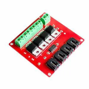 FOR Four Channel 4 Route MOSFET Button IRF540 V4.0+ MOSFET Switch Module For FOR Four Channel 4 Route MOSFET Button IRF540 V4.0+ MOSFET Switch Module For
