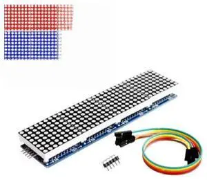 FOR MAX7219 Dot Matrix Module For Microcontroller 4 In One Display with 5P Line Red Green Blue FOR MAX7219 Dot Matrix Module For Microcontroller 4 In One Display with 5P Line Red Green Blue