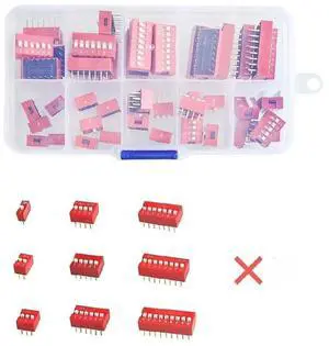 FOR 45PCS/LOT Dip Switch Kit In Box 1 2 3 4 5 6 7 8 9Way 2.54mm Toggle Switch Red Snap Switches Mixed Kit Each 5PCS Combination Set FOR 45PCS/LOT Dip Switch Kit In Box 1 2 3 4 5 6 7 8 9Way 2.54mm Toggle Switch Red Snap Switches Mixed Kit Each 5PCS Combination Set