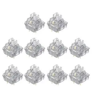 Silence Bluish White V2V3 Linear Switches 3Pin Silence Bluish White V2V3 Linear Switches 3Pin