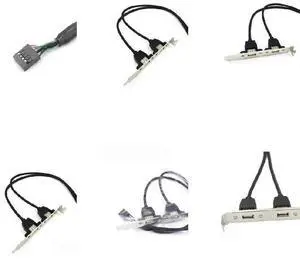 2 USB Motherboard Rear Panel to 9Pin Adapter 2 USB Motherboard Rear Panel to 9Pin Adapter