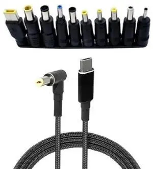 USB C to DC 18.5-20V 5.5x2.5mm Charging Cable USB C to DC 18.5-20V 5.5x2.5mm Charging Cable
