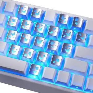 21Keys Keycaps Butterfly Heart Light Transmission 21Keys Keycaps Butterfly Heart Light Transmission