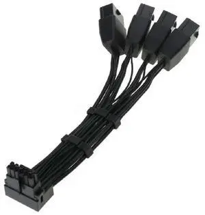 90 Degree 16pin to 4x8pin PCI-e 12V WR for RTX4090 90 Degree 16pin to 4x8pin PCI-e 12V WR for RTX4090