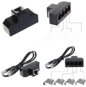 RJ45 to RJ11 Adapter 8P8C Male to 4 RJ11 Female RJ45 to RJ11 Adapter 8P8C Male to 4 RJ11 Female