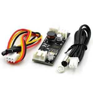 FOR Single 12V 0.8A DC PWM 2-3 Wire Fan Temperature Control Speed Controller Chassis Computer Noise Reduction Module NTC B 50K 3950 FOR Single 12V 0.8A DC PWM 2-3 Wire Fan Temperature Control Speed Controller Chassis Computer Noise Reduction Module NTC B 50K 3950