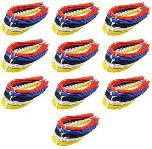 FOR 100Pcs Double Head PCB Solder Cable 20CM 26AWG Breadboard Fly Jumper Wire Cable Tin Conductor 5 Color FOR 100Pcs Double Head PCB Solder Cable 20CM 26AWG Breadboard Fly Jumper Wire Cable Tin Conductor 5 Color