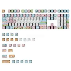 135Keys Panda Keycaps Dye Sublimation OQO Profile 135Keys Panda Keycaps Dye Sublimation OQO Profile