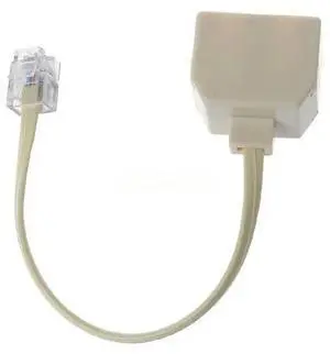 RJ11 Telephone Splitter 6P4C 1 Male 2 Female RJ11 Telephone Splitter 6P4C 1 Male 2 Female