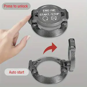 FOR Car Interior Modification One-button Start Button Ignition Switch Protective Cover Motorcycle Start Decoration for Most Cars