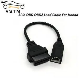 FOR OBD 2 Cable for 3pin OBD1 Adapter OBD2 OBDII for 3 Pin To 16 Pin Connector Compatible Plug Diagnostic Tool