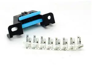 FOR Convenient obd2 Connector OBD2 16Pin Female Angle Connector OBD Female Wire Sockets Connector