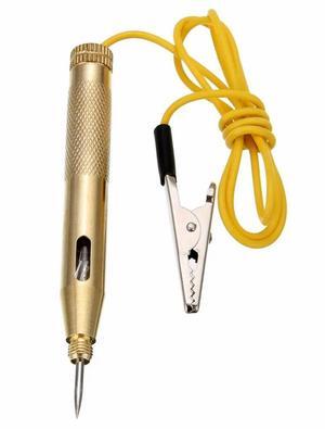 FOR Circuit Tester Lamp Voltage Test Pen Detector Probe Light System Test Diagnostic Tools DC 6V 12V 24V Copper Auto Car Light