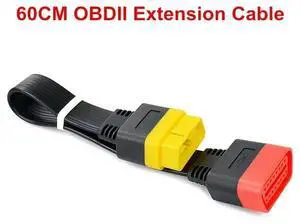 FOR OBDII Extension cable 36/60cm 16 Pin Male To Female Adapter for OBD2 Connector 16Pin diagnostic tool ELM327 OBD2 Cable