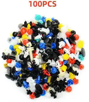 FOR 100PCS Auto Fastener Clip Mixed Car Body Push Rivet Bumper Door Trim Panel Fastener Kit Car Clips For All Car
