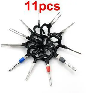 FOR 8/11pcs Car Terminal Removal Tool Car Electrical Wiring Crimp Connector Pin Extractor Kit Terminal Repair Car Disassembly Tools
