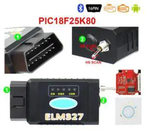 FOR OBD OBD2 HS-CAN/MS-CAN ELM327 V1.5 BT/USB PIC18F25K80 FTDI/CH340 ELM 327 FORScan Switch Car Diagnostic Tool