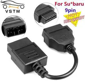 FOR 2021 For Su*baru 9pin OBD Cable to obd2 16pin lead diagnostic interface 9 pin OBDII extension cord lead