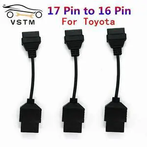 FOR 17Pin to OBD2 16Pin Female OBD Extension Connector Cable Diagnostic tool 17 Pin Cable OBDII 16Pin Cable OBD2 Adapter