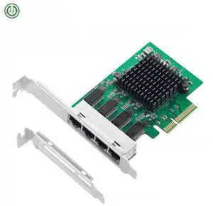 PCIe x4 4 Ports Gigabit Ethernet Network Card 10/100/1000Mbps Quad NIC 8111H Chips PC Server