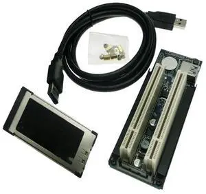 Laptop Expresscard 34 To 2 PCI 32bit slots adapter Express Card Riser card PCI sound card serial parallel card