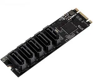 M.2 (PCIe 3.0) to 5 Ports SATA III 6G ssd Adapter with sataIII cable SATA3.0 to m.2 pci-e