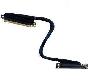 PCIE 4.0 X16 Graphics Card Extension Cable with 90 Degree Connector and Braided Mesh Sleeve High-Speed Server AI Processing