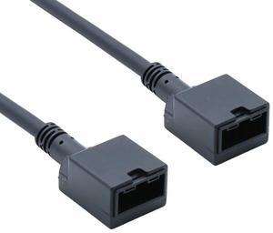 FOR Extremely 4K Car HDMI Cable Adapter - HDMI E-Type Female to HDMI E-Type Female 19-Pin Black