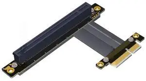 PCIe 3.0 x4 to x16 Riser Cable 32G/bps PCI-E 4x 16x GTX1080Ti Graphics SSD RAID Card Extender Conversion Cable PCI Express Angle