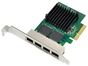 350T4 PCI-E X4 Quad Port 10/100/1000Mbps Gigabit Ethernet Network Card Server Adapter 4 Port LAN I350-T4 NIC NHI350AM4