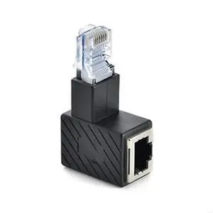 FOR 8P8C for Cat 5e/6 Male to Female LAN Ethernet Adapter Up Down Left Rigth Angled 90 Degree Extension Crystal for FOR 8P8C for Cat 5e/6 Male to Female LAN Ethernet Adapter Up Down Left Rigth Angled 90 Degree Extension Crystal for