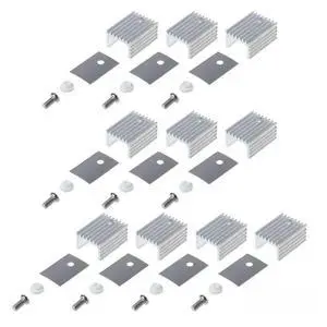 FOR 10pcs TO220 Cooler Cooling Radiator Aluminium TO-220 Heatsink TO 220 Heat Sink Transistor Radiators 20x15x10MM FOR 10pcs TO220 Cooler Cooling Radiator Aluminium TO-220 Heatsink TO 220 Heat Sink Transistor Radiators 20x15x10MM