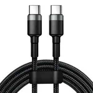 FOR 1pc 100W/5A Fast Charging Type C to Type C Cable Data Sync Cord for 15 Smartphones Tablets Laptops High-Speed Sync FOR 1pc 100W/5A Fast Charging Type C to Type C Cable Data Sync Cord for 15 Smartphones Tablets Laptops High-Speed Sync