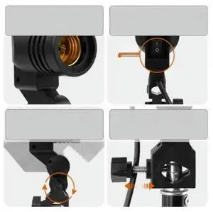 FOR Independent Switching Control Photography Light Mount with E27 Screw Socket and Long Cable for Flexible Studio Lighting FOR Independent Switching Control Photography Light Mount with E27 Screw Socket and Long Cable for Flexible Studio Lighting