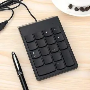 FOR 18Keys Corded Keyboard Numeric Keypad With Multimedia Shortcuttings And Ergonomic Comfort Great For Office And Home FOR 18Keys Corded Keyboard Numeric Keypad With Multimedia Shortcuttings And Ergonomic Comfort Great For Office And Home