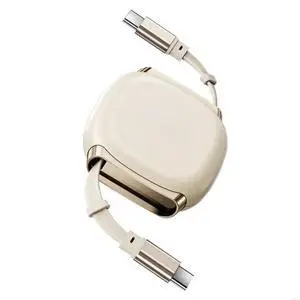 FOR Compatibility 240W Retractable Fast Charging Cable 4 Stage Portable FOR Compatibility 240W Retractable Fast Charging Cable 4 Stage Portable