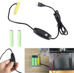 FOR USB 5V2A to 1.5V 3V 4.5V Fake Elimination Cable Power Adapter Cord Replace for 1-3pcs 1.5V 3A LR03 FOR USB 5V2A to 1.5V 3V 4.5V Fake Elimination Cable Power Adapter Cord Replace for 1-3pcs 1.5V 3A LR03