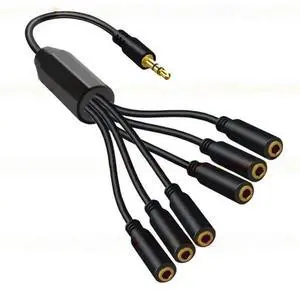 FOR Headsets Conversion Computer Headsets 3.5mm 1 to 3/6 Splitter Cable FOR Headsets Conversion Computer Headsets 3.5mm 1 to 3/6 Splitter Cable