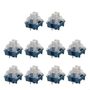 FOR 3 TTCs Silence Bluish White V2V3 Switches for Mechanical Keyboards (10Pcs) FOR 3 TTCs Silence Bluish White V2V3 Switches for Mechanical Keyboards (10Pcs)