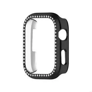 FOR h Resist Watch Protective Case For Dedicated Smartwatch Hollowed Design Single Row Rhinestoned Decoration FOR h Resist Watch Protective Case For Dedicated Smartwatch Hollowed Design Single Row Rhinestoned Decoration