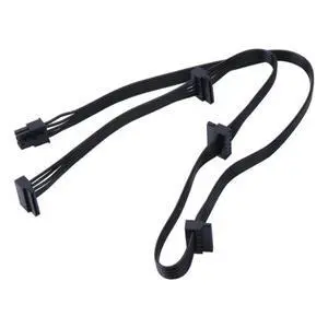 FOR Power Modular Cable 6 To Elbow Black Flat Cable PCIE 6P Module Cable for RM550x RM650x RM750x RM850x RM1000x FOR Power Modular Cable 6 To Elbow Black Flat Cable PCIE 6P Module Cable for RM550x RM650x RM750x RM850x RM1000x