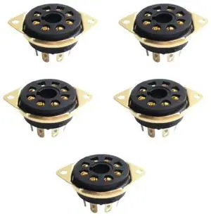 FOR 5pcs 8 Vacuum Tube Socket Octal for KT66 KT88 6SL7 6SN7 6V6 5AR4/GZ34 Socket ABS Long-Lasting Use FOR 5pcs 8 Vacuum Tube Socket Octal for KT66 KT88 6SL7 6SN7 6V6 5AR4/GZ34 Socket ABS Long-Lasting Use