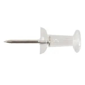 100Pcs 3/8in Clear Color Push Pins 100Pcs 3/8in Clear Color Push Pins